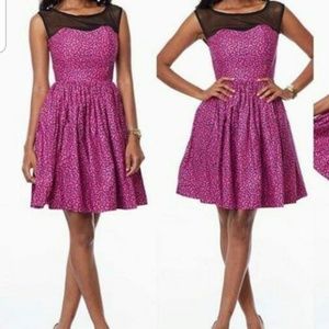 Lace african print dress